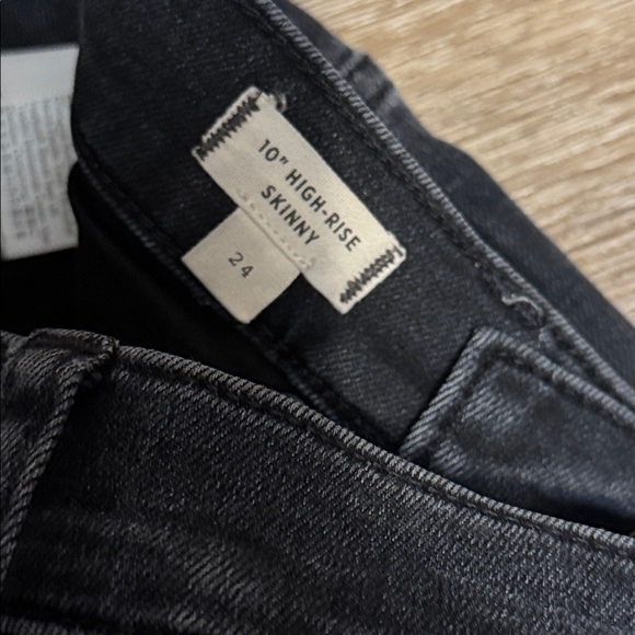Madewell black 10” high rise skinny 24 - Picture 4 of 4